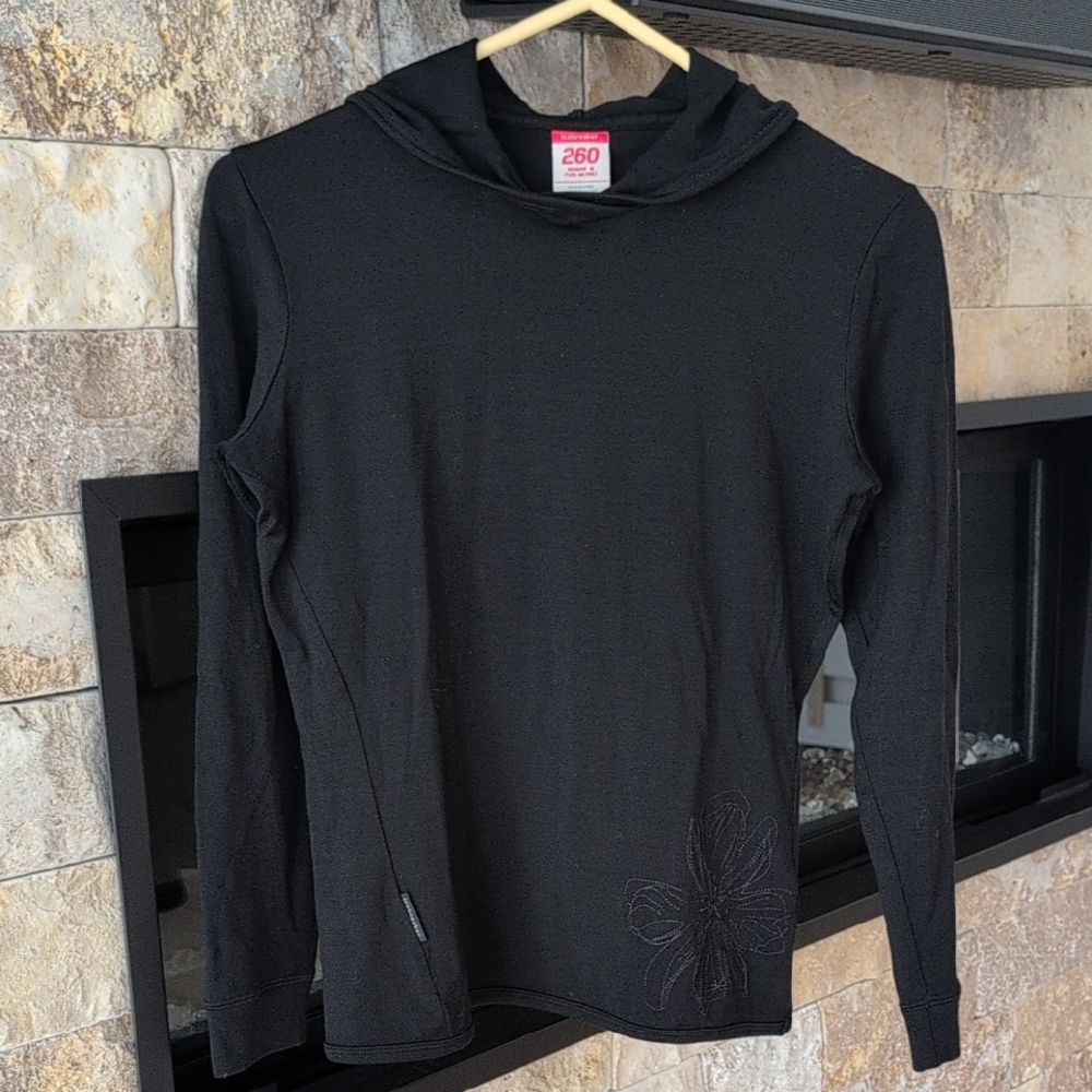 Icebreaker Woman's 260 Pure Merino Hoodie Size Medium